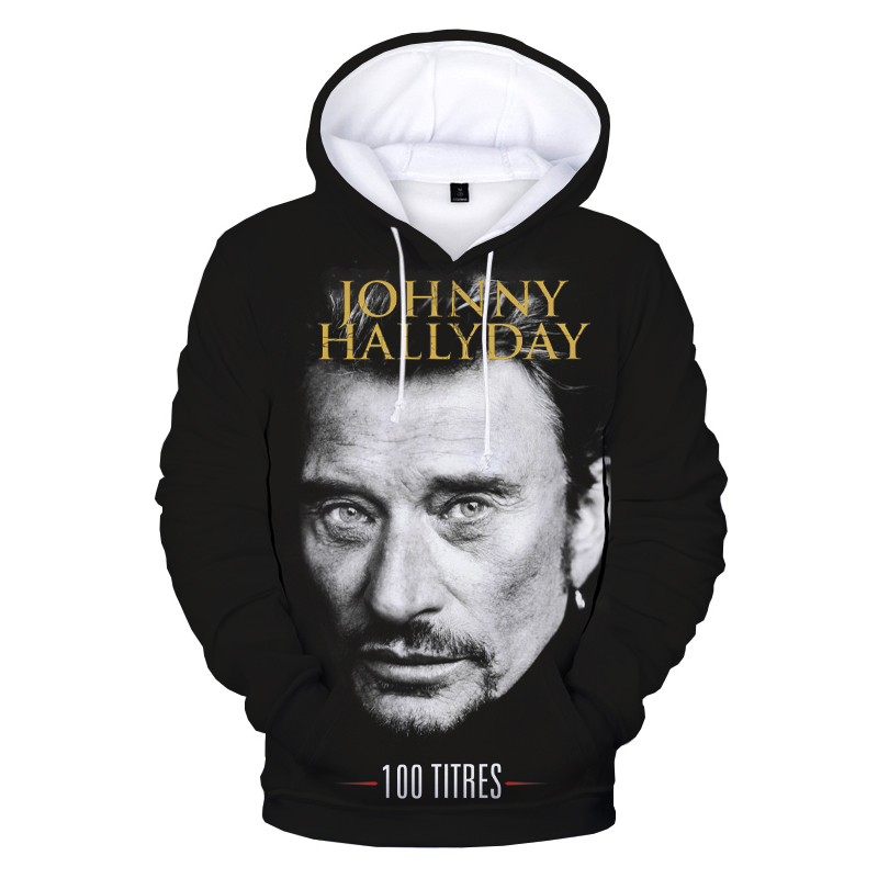 Winter Clothing Trends For Women - Cantante francese Johnny Hallyday Stampa 3D