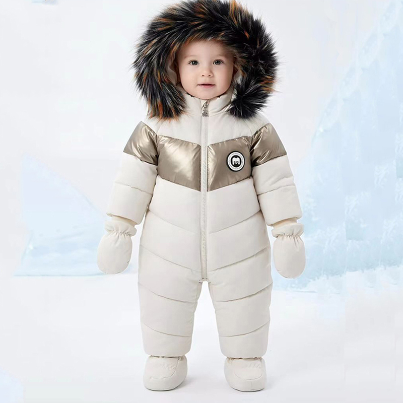 Winter Clothing Baby - Tutina Invernale per Neonati con Guanti,