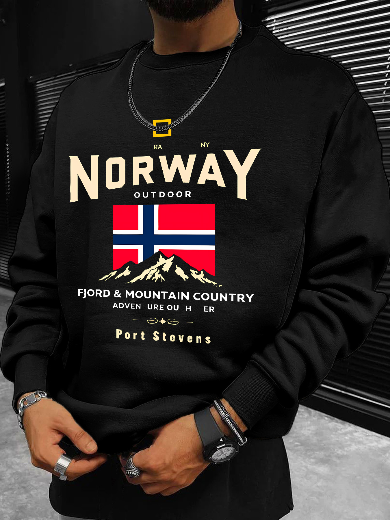 Felpa da Uomo con Motivo Bandi - Winter Clothing Norway recensione e prezzo