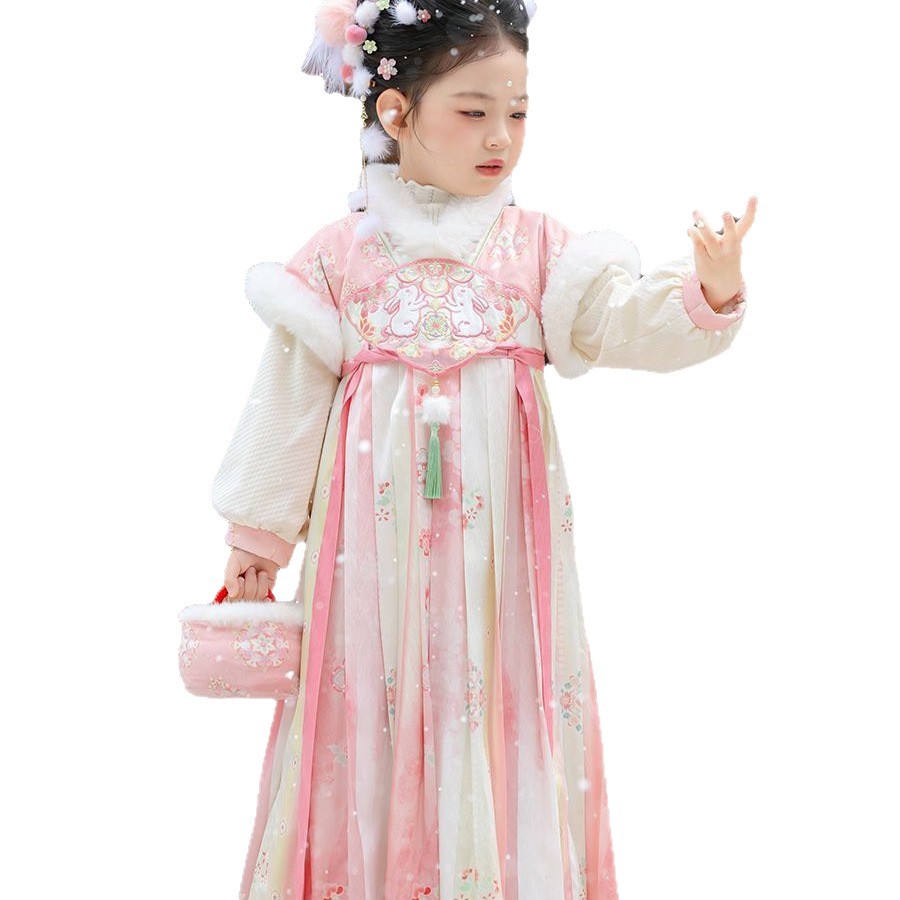 2025 Ragazze Fata Hanfu Bambin - Winter Clothing Baby recensione e prezzo